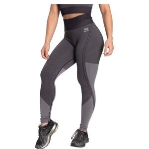 Better Bodies Roxy Seamless Leggings Stretch Knit Grey Size Medium